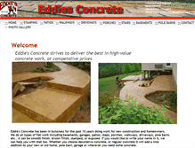 Tablet Screenshot of eddiesconcrete.com